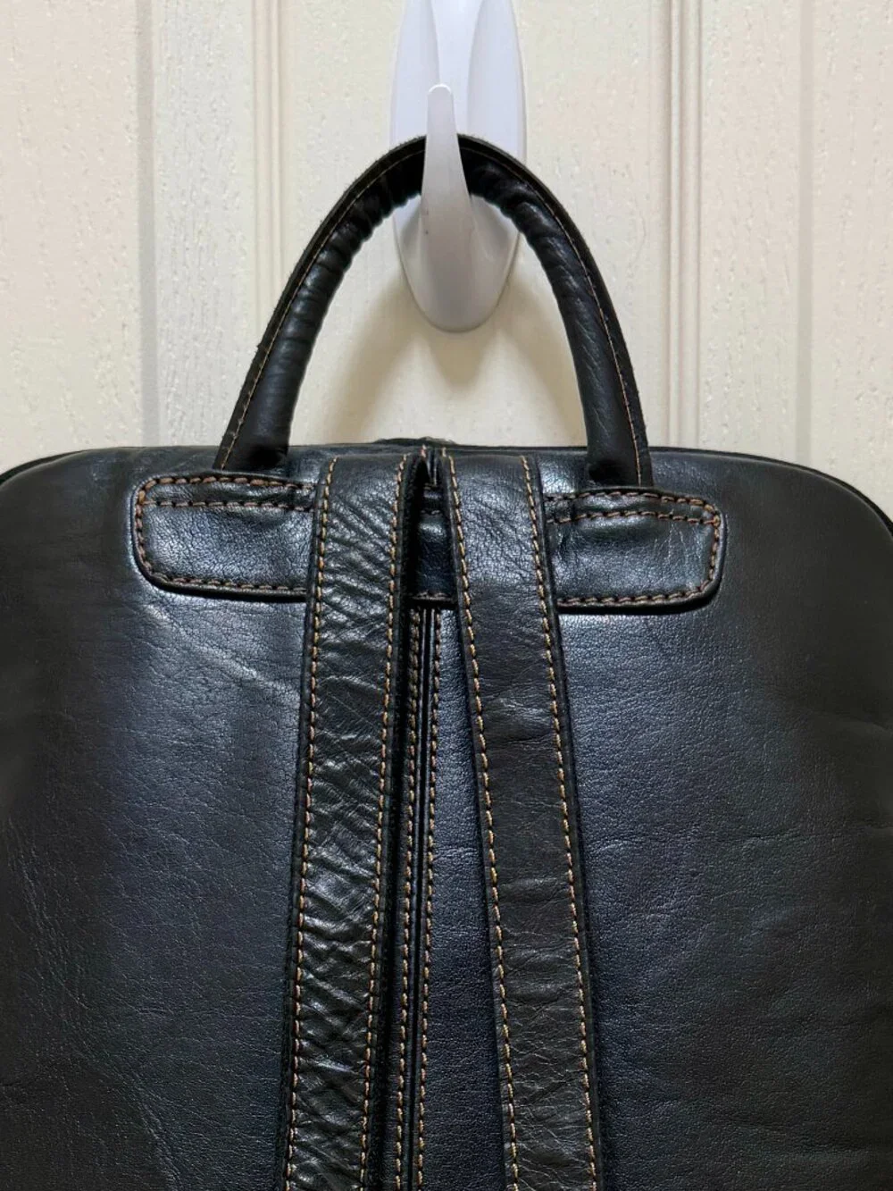 Jack Georges Voyager Hand-Stained Buffalo Leather Adele Slim Backpack Unisex